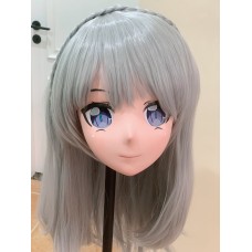 (AL05)Customize Character 'Emilia'! Female/Girl Resin Full/Half Head With Lock Anime Cosplay Japanese Animego Kigurumi Mask